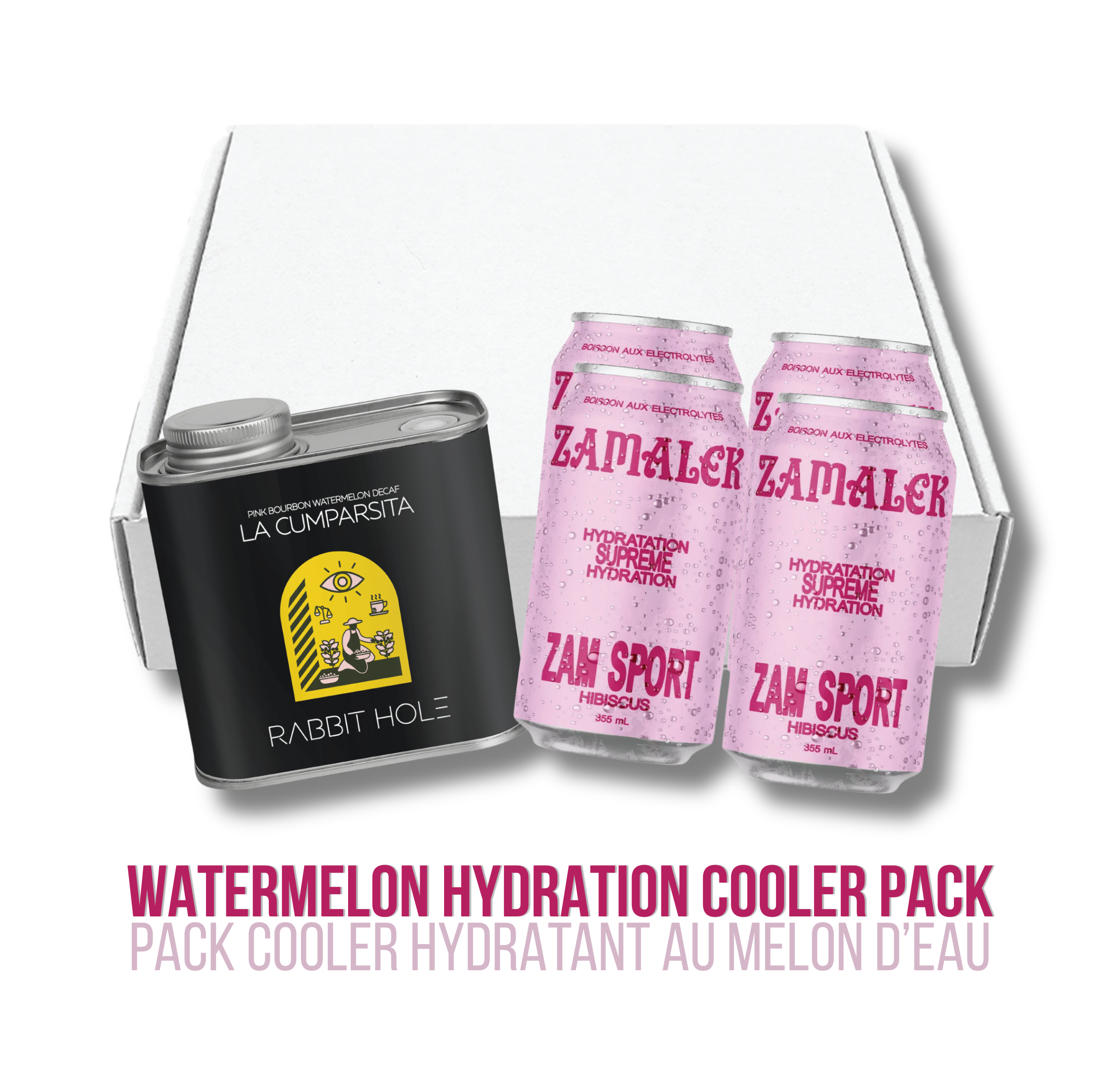 Watermelon Hydration Cooler - La Cumparsita + Zamalek Electrolyte Sport Soda